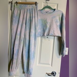 Fashion Nova tye dye lounge set